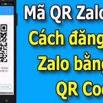 đăng nhập Zalo bằng mã QR